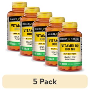 Mason Natural Vitamin B2 (Riboflavin) 100 Tablets - Healthy Conversion of Food into Energy, Supports Nerve Function and Health - Image 6