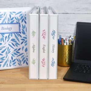 AVERY 05711 Economy View 3 Ring Binders, 1" Round Rings, White-4 Pack - Image 1