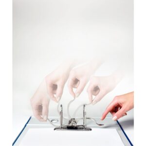 Leitz Standard 2"" 2-Ring A4 Binder Light Gray (10105085) 1010-LG - Image 4