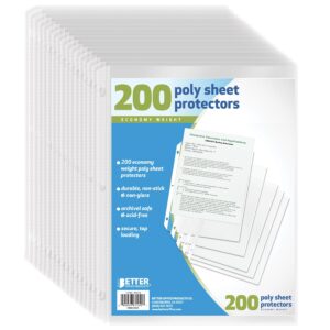 Better Office Products Sheet Protectors, 200 Pieces - Image 3