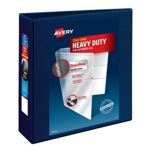 Avery Heavy-Duty View Navy Blue 3" Binder (79803) - Image 1