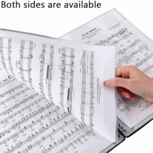 Music Folder for Sheet Music, 30 Sleeves 60 Pages, Blank Spiral Music Binder for Sheet Music and Documents Organizer, 8.5x11 Inch, Band Sheet Music Holder (Black) - Image 2