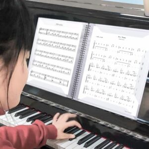 Music Folder for Sheet Music, 30 Sleeves 60 Pages, Blank Spiral Music Binder for Sheet Music and Documents Organizer, 8.5x11 Inch, Band Sheet Music Holder (Black) - Image 6