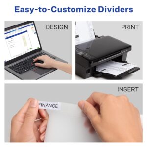 Avery Big Tab Plastic Dividers, 5-Tab, 3 Sets (11255) - Image 4