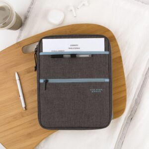 Five Star Zipper Binder, 1 Inch 3-Ring Binder, Carry-All with Internal Pockets and Dividers, Gray/Teal - Image 5