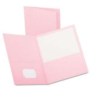 Oxford, OXF57568, Twin-pocket Pink BCA Portfolios, 25 / Box, Pink