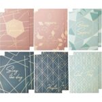 Decorative Pocket File Folders, Rose Gold Office Supplies (9.5 x 11.5 in, 12 Pack)