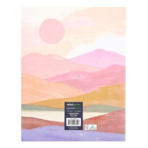 Mintgreen Two Pocket Paper Folder, Landscape Design, 3-Prong, Letter Size Portfolio, 70% FSC Recycled Paper