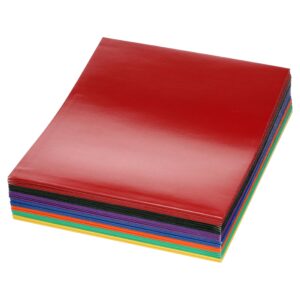 Better Office Products - Pocket folder - 2 compartments - for Letter A Size (8.5 in x 11 in) - capacity: 100 sheets - black, red, blue, purple, orange, green, yellow (pack of 25) - Image 4