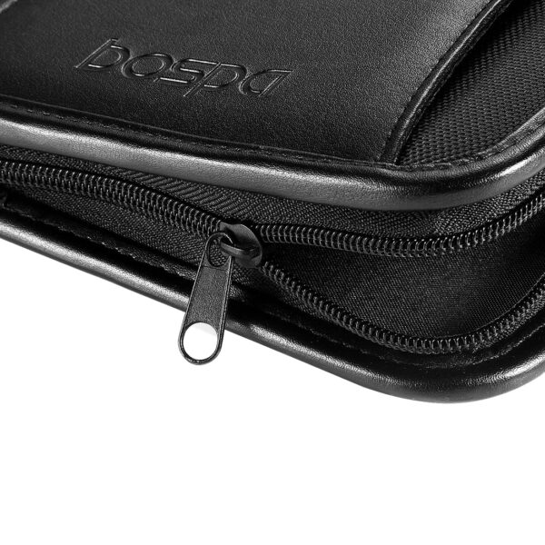 Bospa Padfolio Portfolio Folder/Multi Function Folder/Business Folder with Zippered Closure and Professional Leather 7 inch x 9.5 inch