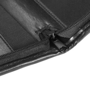 Bospa Padfolio Portfolio Folder/Multi Function Folder/Business Folder with Zippered Closure and Professional Leather 7 inch x 9.5 inch