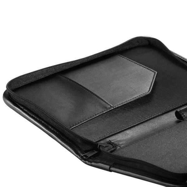 Bospa Padfolio Portfolio Folder/Multi Function Folder/Business Folder with Zippered Closure and Professional Leather 7 inch x 9.5 inch