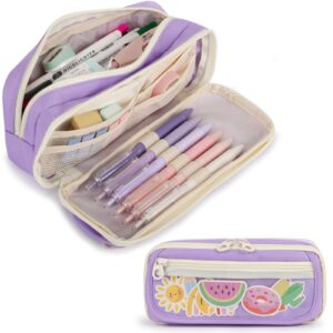 Large Capacity Pencil Case with Compartments, School Pencil Bags with Zipper, Big Storage Pen Bag for Teen Girl Boy Men Women, Adult Stationery Pen Bag for School College and Office - Image 20