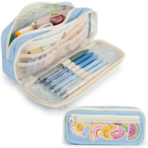 Large Capacity Pencil Case with Compartments, School Pencil Bags with Zipper, Big Storage Pen Bag for Teen Girl Boy Men Women, Adult Stationery Pen Bag for School College and Office - Image 28