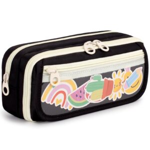 Large Capacity Pencil Case with Compartments, School Pencil Bags with Zipper, Big Storage Pen Bag for Teen Girl Boy Men Women, Adult Stationery Pen Bag for School College and Office - Image 37