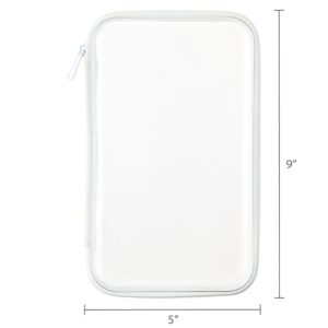 Pen+Gear Clear Zipper Case, White Pencil - Image 6