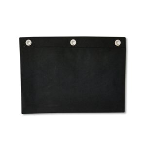 Pen + Gear Black Solid Polyester Zipper Binder Pouch - Image 6