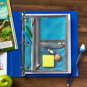 Pen + Gear Black Solid Polyester Zipper Binder Pouch - Image 9