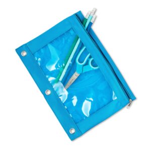 Pen + Gear Black Solid Polyester Zipper Binder Pouch - Image 10