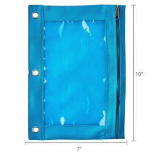 Pen + Gear Black Solid Polyester Zipper Binder Pouch - Image 11