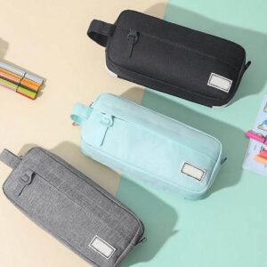 PALIFEUR Pencil Case Large Capacity Pencil Pouch, Multi-layer Aesthetic Pen Bag, Sturdy Multifunctional Pencil Bag, Pencil Box, Black - Image 10