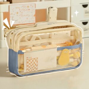 PALIFEUR Pencil Case Large Capacity Pencil Pouch, Multi-layer Aesthetic Pen Bag, Sturdy Multifunctional Pencil Bag, Pencil Box, Black - Image 11