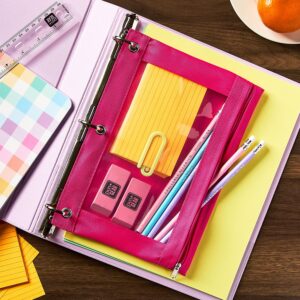 Pen + Gear Black Solid Polyester Zipper Binder Pouch - Image 14