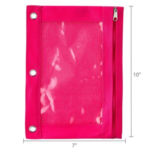 Pen + Gear Black Solid Polyester Zipper Binder Pouch - Image 17