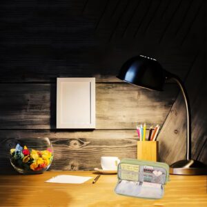 PALIFEUR Pencil Case Large Capacity Pencil Pouch, Multi-layer Aesthetic Pen Bag, Sturdy Multifunctional Pencil Bag, Pencil Box, Black - Image 22