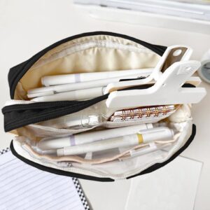 PALIFEUR Pencil Case Large Capacity Pencil Pouch, Multi-layer Aesthetic Pen Bag, Sturdy Multifunctional Pencil Bag, Pencil Box, Black - Image 30