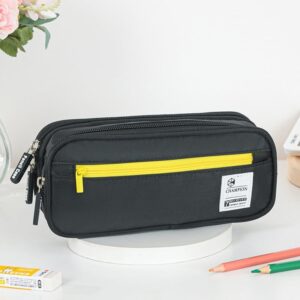 PALIFEUR Pencil Case Large Capacity Pencil Pouch, Multi-layer Aesthetic Pen Bag, Sturdy Multifunctional Pencil Bag, Pencil Box, Black - Image 32