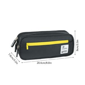 PALIFEUR Pencil Case Large Capacity Pencil Pouch, Multi-layer Aesthetic Pen Bag, Sturdy Multifunctional Pencil Bag, Pencil Box, Black - Image 34