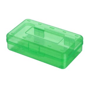 EGNMCR Pencil Box Large Capacity Plastic Pencil Case Boxes Hard Pencil Case Crayon Box with Snap-tight Lid Plastic Pencil Boxes Supply Boxes for Kids Boys School Classroom C - Fall Savings - Image 16