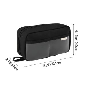 PALIFEUR Pencil Case Large Capacity Pencil Pouch, Multi-layer Aesthetic Pen Bag, Sturdy Multifunctional Pencil Bag, Pencil Box, Black - Image 38