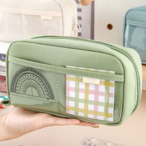 PALIFEUR Pencil Case Large Capacity Pencil Pouch, Multi-layer Aesthetic Pen Bag, Sturdy Multifunctional Pencil Bag, Pencil Box, Black - Image 43