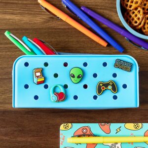 Pen+Gear Silicone Pencil Pouch for Student, Blue - Image 3