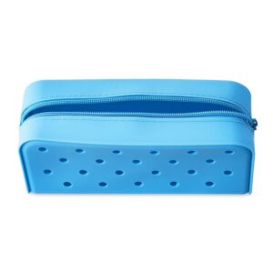 Pen+Gear Silicone Pencil Pouch for Student, Blue - Image 4