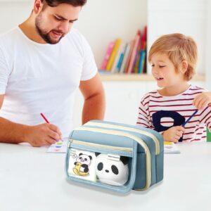 PALIFEUR Pencil Case Large Capacity Pencil Pouch, Multi-layer Aesthetic Pen Bag, Sturdy Multifunctional Pencil Bag, Pencil Box, Black - Image 65