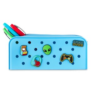 Pen+Gear Silicone Pencil Pouch for Student, Blue - Image 5