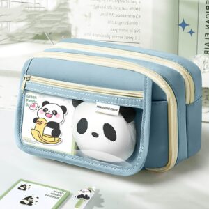 PALIFEUR Pencil Case Large Capacity Pencil Pouch, Multi-layer Aesthetic Pen Bag, Sturdy Multifunctional Pencil Bag, Pencil Box, Black - Image 67