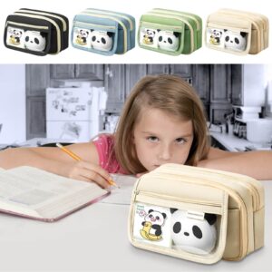 PALIFEUR Pencil Case Large Capacity Pencil Pouch, Multi-layer Aesthetic Pen Bag, Sturdy Multifunctional Pencil Bag, Pencil Box, Black - Image 68