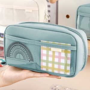 PALIFEUR Pencil Case Large Capacity Pencil Pouch, Multi-layer Aesthetic Pen Bag, Sturdy Multifunctional Pencil Bag, Pencil Box, Black - Image 81