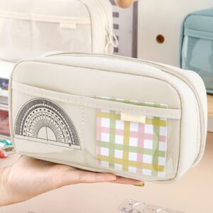 PALIFEUR Pencil Case Large Capacity Pencil Pouch, Multi-layer Aesthetic Pen Bag, Sturdy Multifunctional Pencil Bag, Pencil Box, Black - Image 87