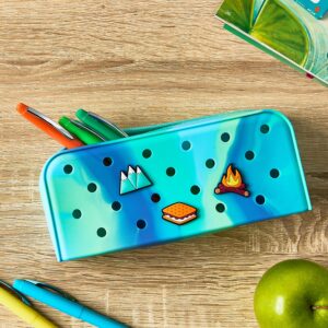 Pen+Gear Silicone Pencil Pouch for Student, Blue - Image 15