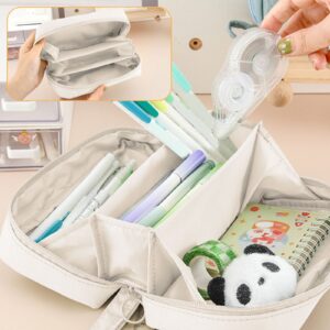 PALIFEUR Pencil Case Large Capacity Pencil Pouch, Multi-layer Aesthetic Pen Bag, Sturdy Multifunctional Pencil Bag, Pencil Box, Black - Image 90