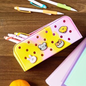 Pen+Gear Silicone Pencil Pouch for Student, Blue - Image 21