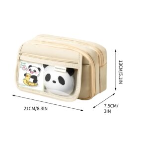 PALIFEUR Pencil Case Large Capacity Pencil Pouch, Multi-layer Aesthetic Pen Bag, Sturdy Multifunctional Pencil Bag, Pencil Box, Black - Image 107