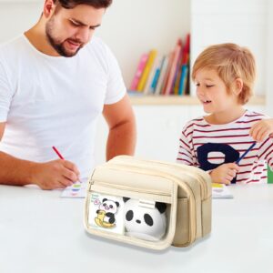 PALIFEUR Pencil Case Large Capacity Pencil Pouch, Multi-layer Aesthetic Pen Bag, Sturdy Multifunctional Pencil Bag, Pencil Box, Black - Image 108