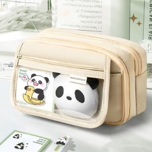 PALIFEUR Pencil Case Large Capacity Pencil Pouch, Multi-layer Aesthetic Pen Bag, Sturdy Multifunctional Pencil Bag, Pencil Box, Black - Image 110