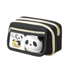 PALIFEUR Pencil Case Large Capacity Pencil Pouch, Multi-layer Aesthetic Pen Bag, Sturdy Multifunctional Pencil Bag, Pencil Box, Black - Image 117